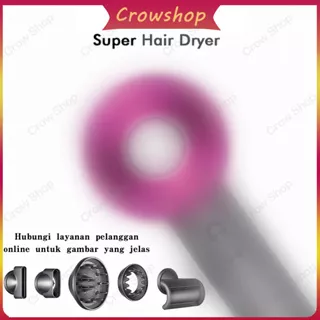 Hair dryer dengan lima nozzle/kecepatan tinggi/fungsi ion negatif/perawatan rambut/pemodelan rambut 1400W/1,8M.abby
