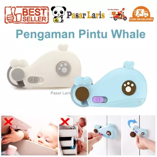 Pengaman Pintu Whale Pelindung Lemari Laci Paus Bayi Baby Safety Lock Band Child Lock Protection Kunci Furniture Kulkas Anak Pasar Laris