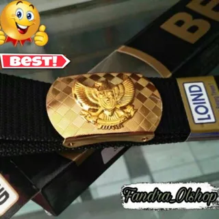 Sabuk/Ikat Pinggang PDH Lurah/Camat/Bupati/Paskibra/Logo Garuda LOIND Motif Catur. Kualitas Terbaik!