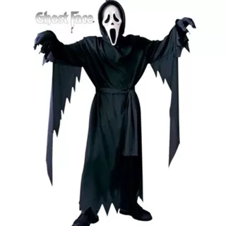Ghost Costume Adult Scream Kostum Hantu Karnaval Halloween Helloween