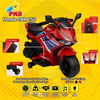 Mainan Motor Aki Honda CBR Mini PMB K615C/Motoran Aki anak CBR 150RR K615C/kado ultah anak