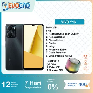 Vivo Y16 3/32GB | 3/64GB | 4/32GB | 4/64GB Funtouch OS 12 Garansi Resmi Vivo Indonesia
