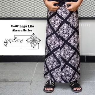 Sarung Kanjeng Sarung Batik Serial Kaligrafi Aksara Motif Lega Lila