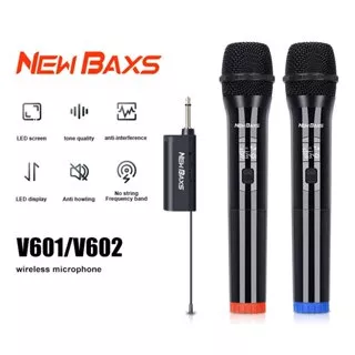 NEW BAXS V601/V602 wireless microphone hand held microphone UHF FM Plug and Play Singing Equipment Home Entertainment Audio Equipment