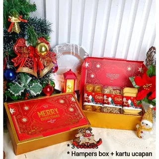 Parcel hampers Natal Tahun Baru / hampers exclusive / hadiah natal / kado / bingkisan / kue kering / parcel makanan / hantaran