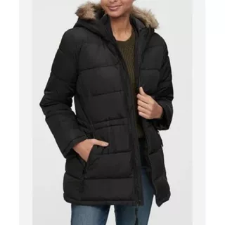 HOODED PUFFER JACKET FUR