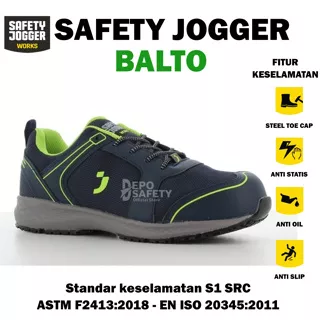 SAFETY SHOES JOGGER BALTO GREY - SEPATU SAFETY JOGGER BALTO