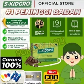 SKIDGROW RASA COKLAT SKIDGRO SUSU PENINGGI BADAN UNTUK ANAK REMAJA S KIDGROW TERRBAIK S KIDGRO PALING AMPUH GARANSI 100% ASLI ORI BPOM HALAL MUI