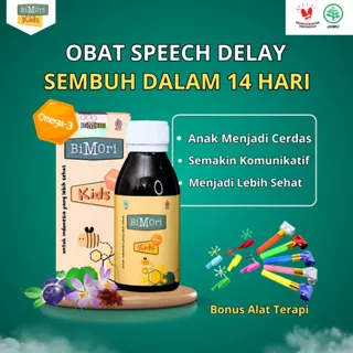 Bimori Obat Speech Delay - Atasi Terlambat Bicara Autisme Adhd - Multivitamin Nutrisi - Vitamin Otak Anak Cerdas 7 Tahun Daya Ingat - 100% original