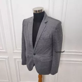 blazer pria jas pria abu tua tebal gorgoraz slimfit casual formal