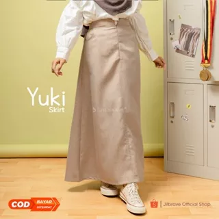 Jilbrave Yuki Skirt | Basic Skirt | Casual Skirt | A-Line Skirt | Plain Skirt