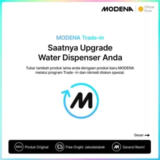 MODENA Trade in - non MODENA Water Dispenser - DD 65 L (Galon Bawah) [Khusus JAWA dan BALI]