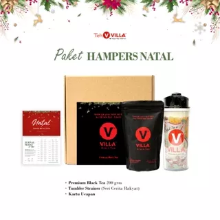 Teh Villa, Paket Hampers (1 Premium Black Tea + 1 Tumbler I Ceker Cepak)