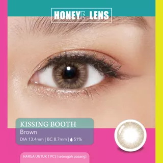 Honeyelens Kissing Booth Varian Brown, Grey Brown ( 1 PCS / SETENGAH PASANG )