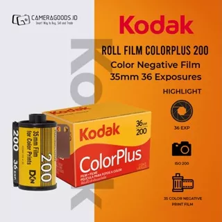 Roll Film Kodak ColorPlus 200 Color Negative Film 35mm 36 Exposures - 086806031479