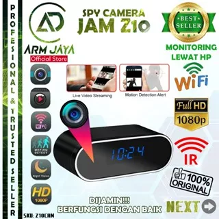 Camera CCTV Mini Wifi Wireless IP Kamera Desk Clock Jam Meja Z10 Hidden Spycam Camera Pengintai Pengawas Sistem Keamanan Mata mata Rahasia Mini Tersembunyi Home Security Camera Cctv Murah Original Spy Desk Clocl Jam Kamera Digital