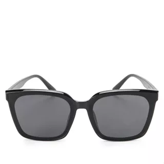Urban State - Plastic Frame Candy Square Sunglasses - Black Black