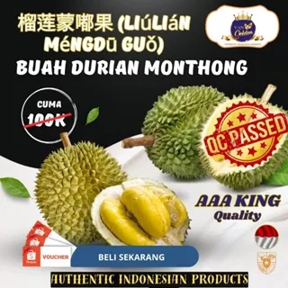 PROMO BUAH DURIAN MONTONG/MONTONG FRASH/MASAK POHON