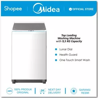 Midea Top Load Washing Machine 9.5kg - MA100W95 - One Touch Smart Wash