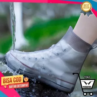 Rain Cover Sarung Sepatu Jas Hujan Mantol Mantel Sepatu Pria Wanita Reusable Rain Boot Cover Anti Air