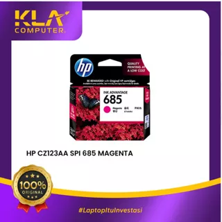 HP SPI 685 CZ121AA CZ123AA Cartridge Original Ink - Black/Magenta Garansi Resmi