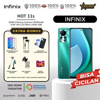 Infinix Hot 11s NFC Ram 6+128Gb Ram 4+64Gb Garansi Resmi