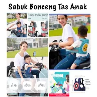 Sabuk Bonceng Anak TAS SEAT BELT Anak Motor Depan Belakang Sepeda Boncengan SABUK PENGAMAN BERKENDARA