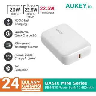 Powerbank Aukey PB-N83S 10.000mAh PD 3.0 20w Fast Charging