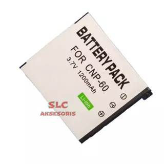 SLC - Ready - Battery For Kamera Casio Batre Exilim Np-60 EX-FS10 EX-S10 EX-S12 Baterai Camera EX-Z80 Batrey Batery Z85 Z90 Batrai Z9 Z19 Z20 Batrei Z29 Z25 FS S 10 12 Z 80 9 19 20 29 25 21 22 Batere NP60 Baterei BC-60L Z21 Z22 BC60L