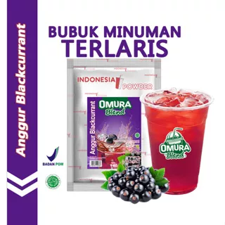 OMURA Blend Bubuk Minuman Premium Rasa Anggur / Blackcurrant Powder Drink 1 Kg Omura Powder
