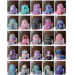 SMIGGLE backpack butterfly bird rabbit unicorn love flamingo candy ice cream tas sekolah cewek sd