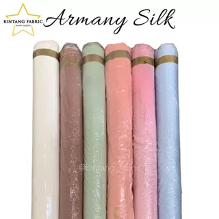 1 Rol Kain Satin Armani Silk Silky Stretch 60 yard