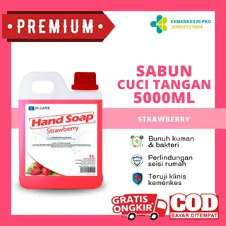 Sabun Cuci Tangan Hand Soap 1 Liter JKCARE (Strawberry)