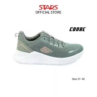 CONAE Sepatu Sneakers Slip On Wanita/Remaja Perempuan Calisto Abu Putih