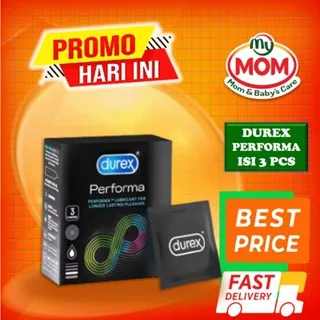 Kondom Durex Performa Isi 3 Pcs / Condom Extra Aman Tahan Lama Pria / Kondom Durex Performa / Alat Kontrasepsi / My Mom