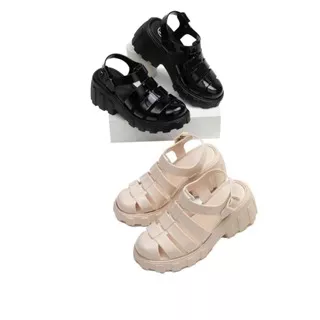 Yesplus Sandal Original 23-3-A Sepatu Wanita Wedges Jelly Tali 7 CM Import Size 36-39