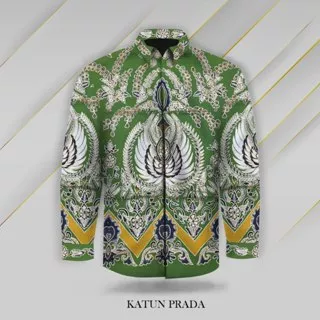 kain batik katun tulis prada 025 motif macan motif batik traditional dan burung rekomendasi kemeja lengan panjang pria batik exclusive batik asli 100%