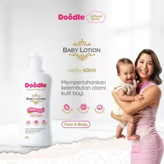 Doodle Baby Lotion | Face & Body Baby Lotion | Face & Body Lotion Bayi | Super Mild Baby Lotion Liquid | Ukuran 60ml