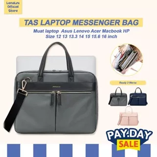 Briefcase Laptop Unisex Shoulder Handbag Jinjing Computer Messenger Bag Fashion for Work Office Business Muat Leptop Lenovo Slim 5 1 Slim 7 Flex 5 14 Thinkbook G2 14 13.3 15 15.6 16 Inch