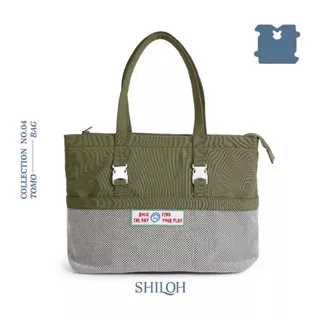 TOMO Tote Bag - Olive - SHILOH | Tas Laptop | Tas Kerja | Casual Unisex Tote Bag