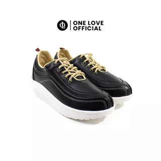 ONE LOVE Serena Sepatu Wedges Sneakers Wanita Shoes Anti Slip Kerja Casual Kekinian Terlaris Murah