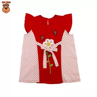 MacBee Baju Anak Perempuan Dress Anak Princess Collection Elvina Flowers 6 bulan - 12 Tahun