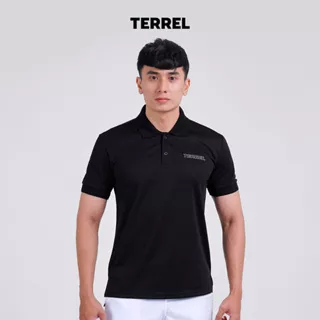 Terrel Polo Tennis Shirt Jersey Black Man Olahraga Sports