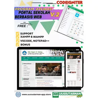 Source Code Aplikasi Portal Website Sekolah Versi 2 Berbasis Codeigniter - SIKOLAG CI 2.0