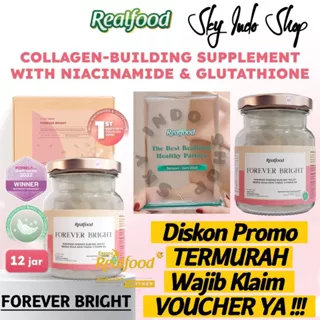 REALFOOD INDONESIA Forever Bright ( P.12 ) | Suplemen | Vitamin | Asam Amino | Asam Sialat | Kolagen | Minuman Sarang Burung Walet | Untuk Kecantikan & Mencerahkan Kulit | BPOM & HALAL