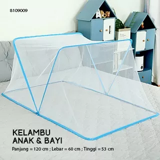 Kelambu Tidur Lipat / Kelambu Portable / Kelambu Bayi / Kelambu Anak 120 X 60 X 53 cm (8109009)