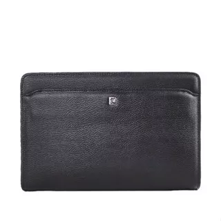 Pierre Cardin Clutch Leather Kulit Tas Tangan Hand bag Pria Original 0112830101BLA