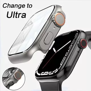 Change to Ultra 2in1 Case Cover Apple Watch Model Apple Watch Tempered Glass