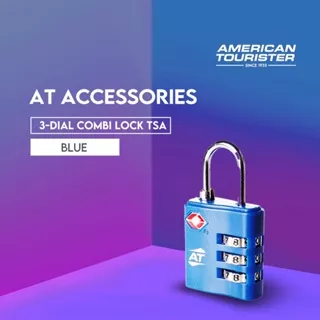 American Tourister Travel Accessories 3-Dial Combi Lock TSA Blue