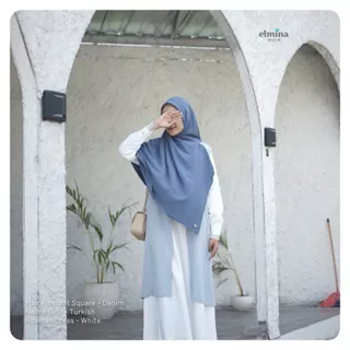 Elmina Naura Outer Vest Tanpa Lengan Pastel Terbaru 2024 Minimalis Polos Raya Collection Simple Cardigan Biru Langit Turkish Black Hitam Denim Abu Abu Grey White Putih Coklat Nude Remaja Elegan Syar'i Wanita Kekinian Flowy Muslim Premium Murah | Kyutsy